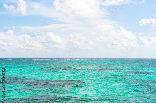 Fototapeta Naklejka Na Ścianę i Meble -  Turquoise Ocean Seascape of the Dominican Republic.