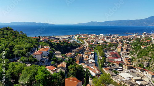 aerial view of the city. Rijeka, Croatia © niziur