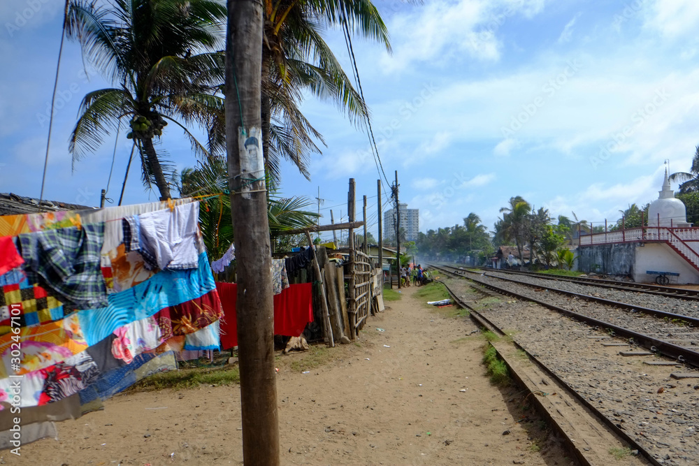 Obraz premium スリランカの鉄道