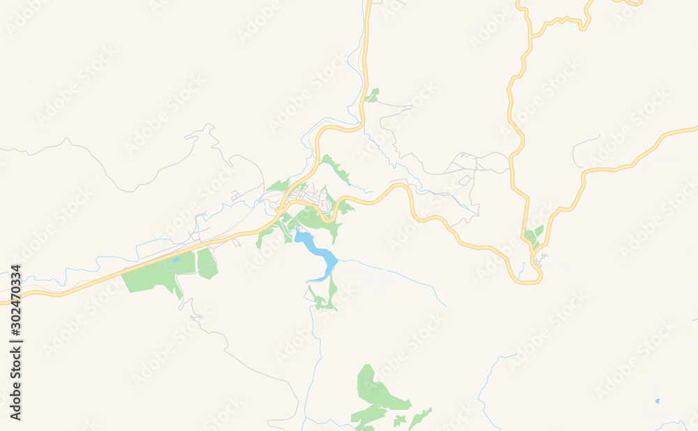 Printable street map of Mpumalanga, South Africa