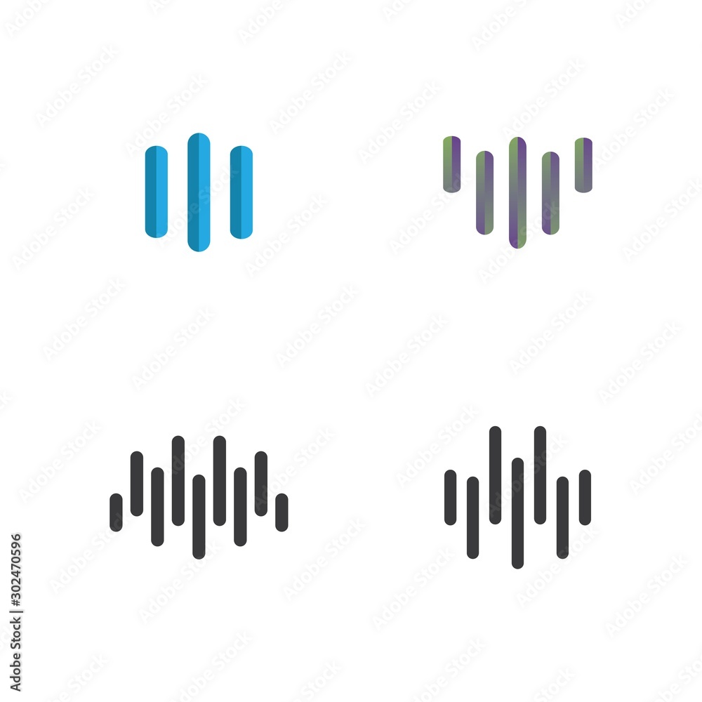 sound wave ilustration logo vector icon template sound wave ilustration logo vector icon template