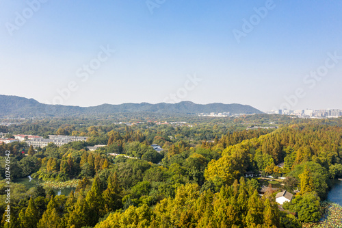 hangzhou west lake during autumn