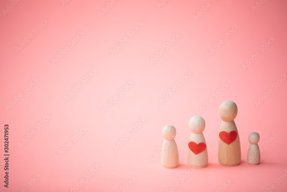 Family in love. Love, heart, family. Happy Valentines day Family in love. Love, heart, family. Happy Valentines day