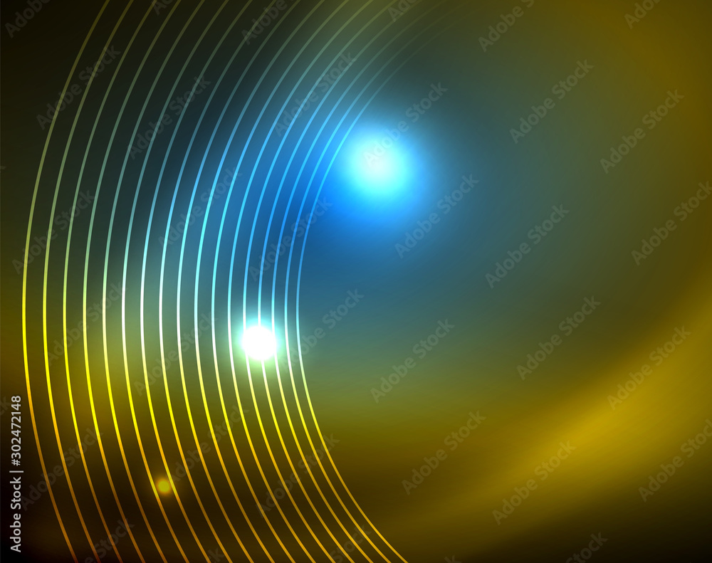 Shiny circles glowing abstract background Shiny circles glowing abstract background