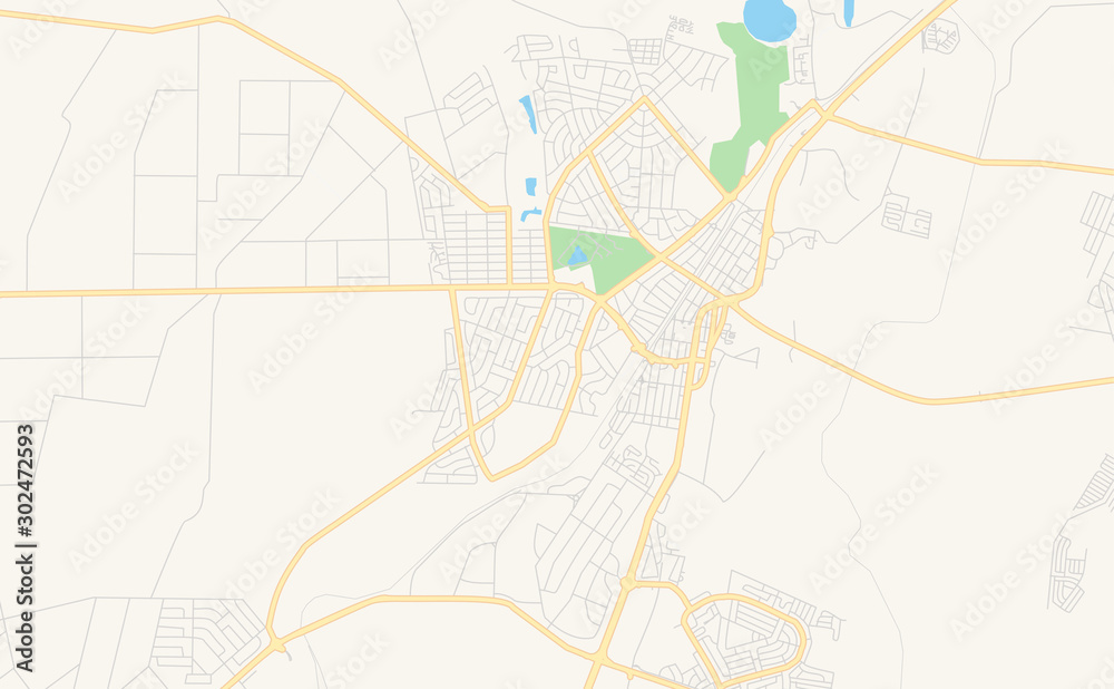 Printable street map of Randfontein, South Africa
