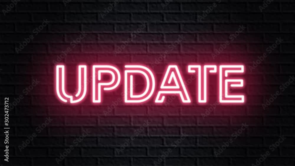 red neon video animation update red neon video animation update