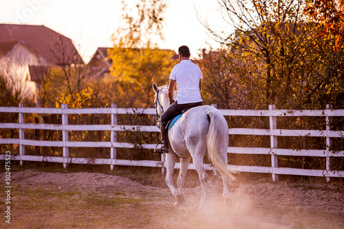 Horse and rider enjoy the day.