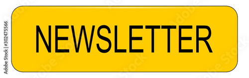 Newsletter Button on white backround - illustration