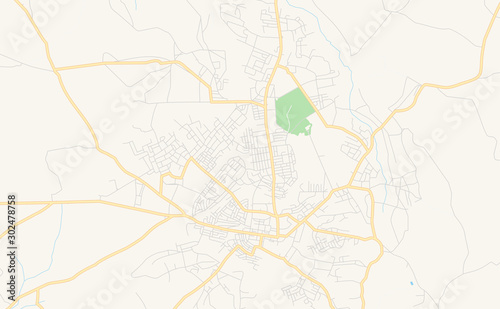 Printable street map of Songea, Tanzania