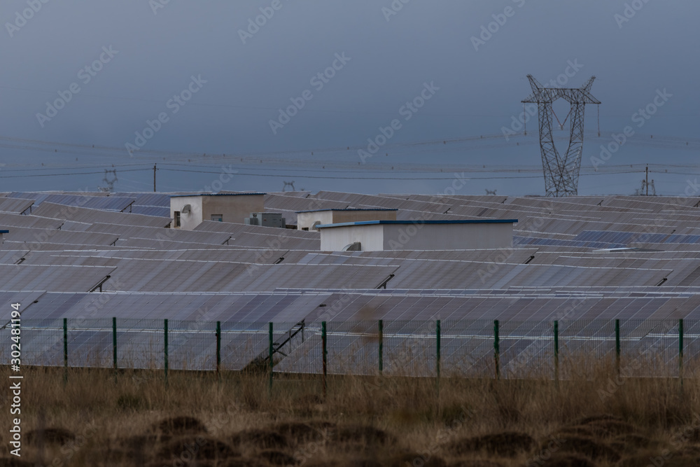view of photovoltaic power station view of photovoltaic power station