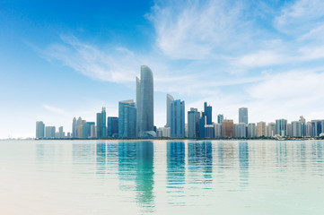 Fotobehang Abu Dhabi Panorama van Abu Dhabi stad  © tuulijumala