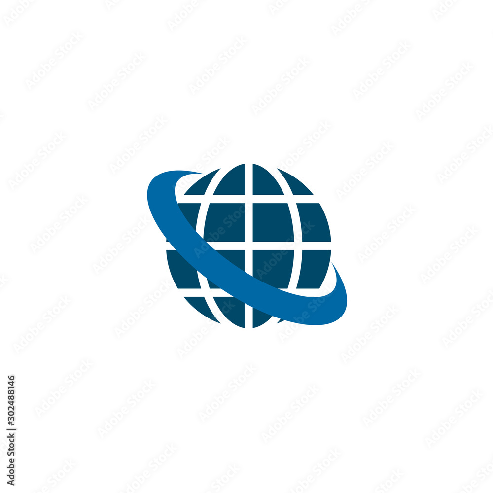 Globe icon logo design vector template Globe icon logo design vector template