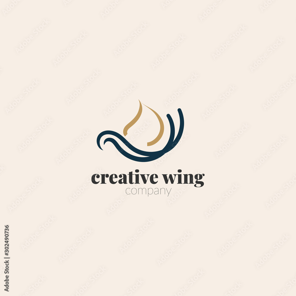 Bird Design Logo Template. Eagle Logo Abstract Design Vector Template Bird Design Logo Template. Eagle Logo Abstract Design Vector Template