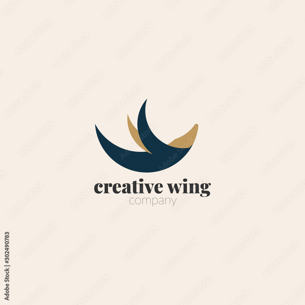 Bird Design Logo Template. Eagle Logo Abstract Design Vector Template Bird Design Logo Template. Eagle Logo Abstract Design Vector Template