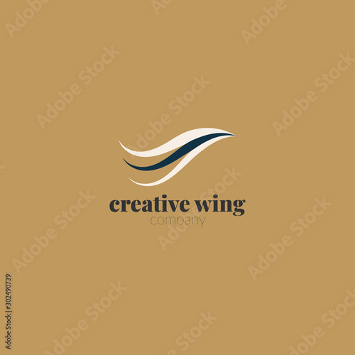Bird Design Logo Template. Eagle Logo Abstract Design Vector Template