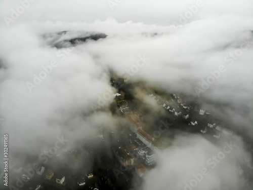 Aerial view of clouds of Schramberg