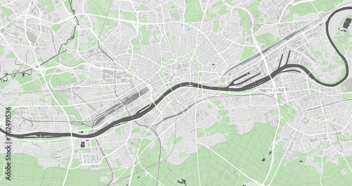 Detailed map of Frankfurt, Germany