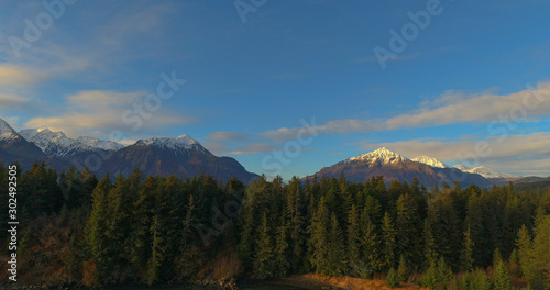 Fall views of Alaska's Chugach mountains 