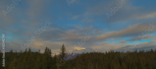 Fall views of Alaska's Chugach mountains 