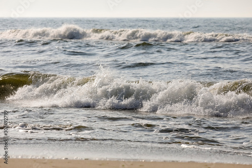 Splashing waves on the Baltic Sea