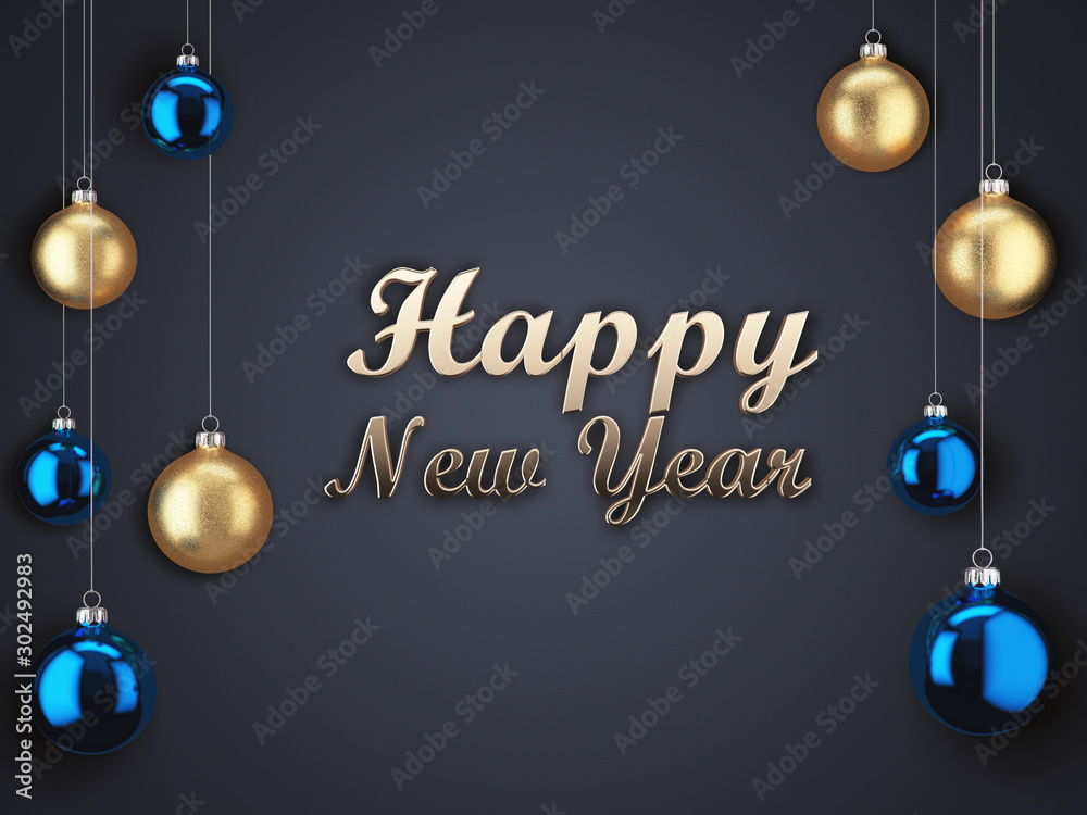 3D Rendering Christmas Card