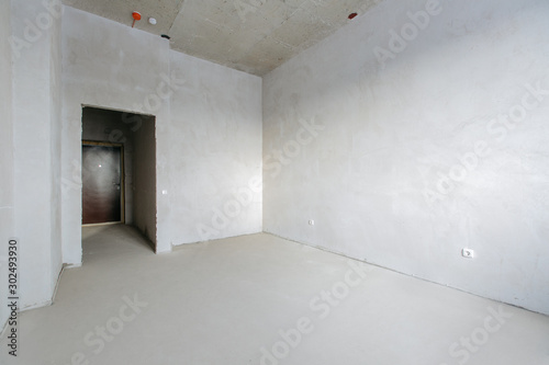 interior of the apartment without decoration
