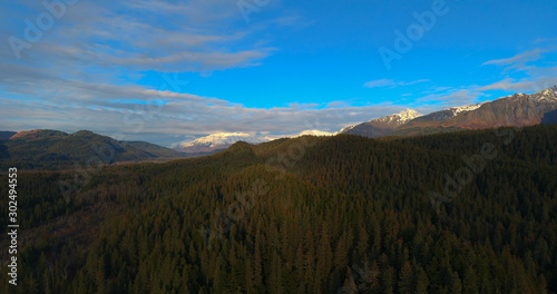 Fall views of Alaska's Chugach mountains 