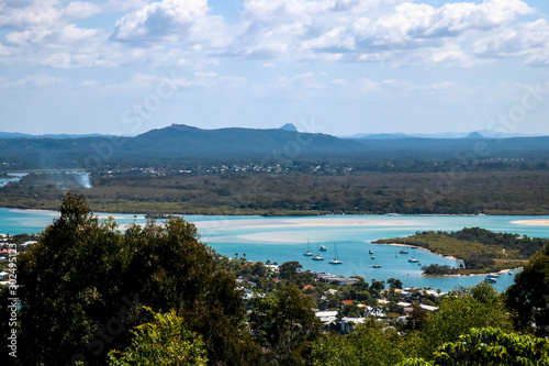 View of Noosa Beach from the Noosa Heads viewing point