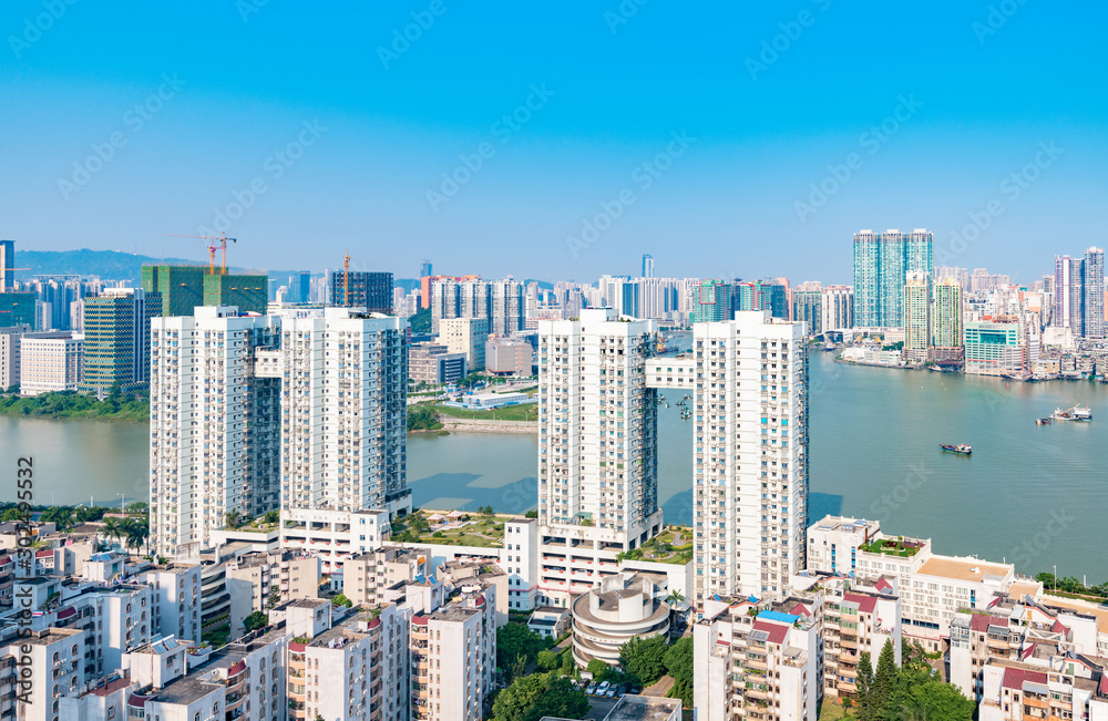 The Bay View of Zhuhai, China and Macau