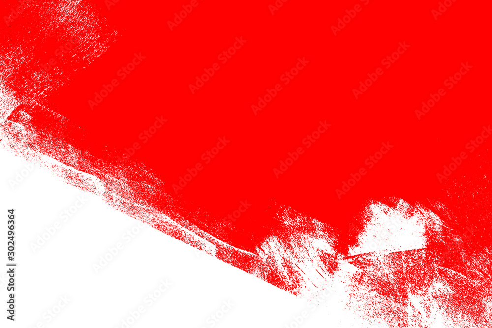 white and red hand painted brush grunge background texture