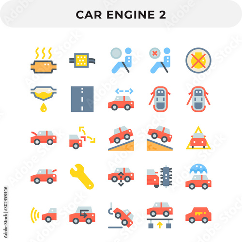Flat Icons Pack for UI. Pixel perfect vector icon set for web design and website application.