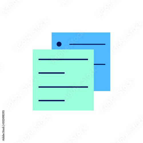 Book or note, design vector, symbol or icon. © BK Studio