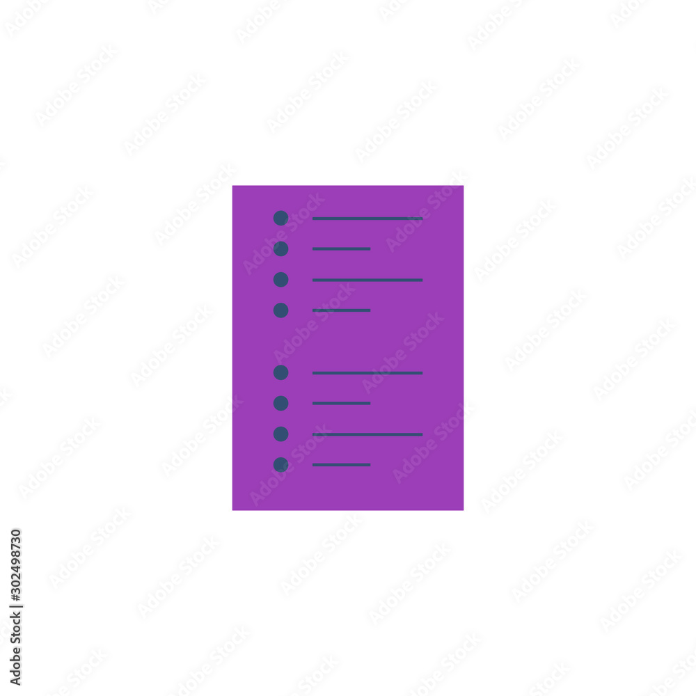 Book or note, design vector, symbol or icon. Book or note, design vector, symbol or icon.