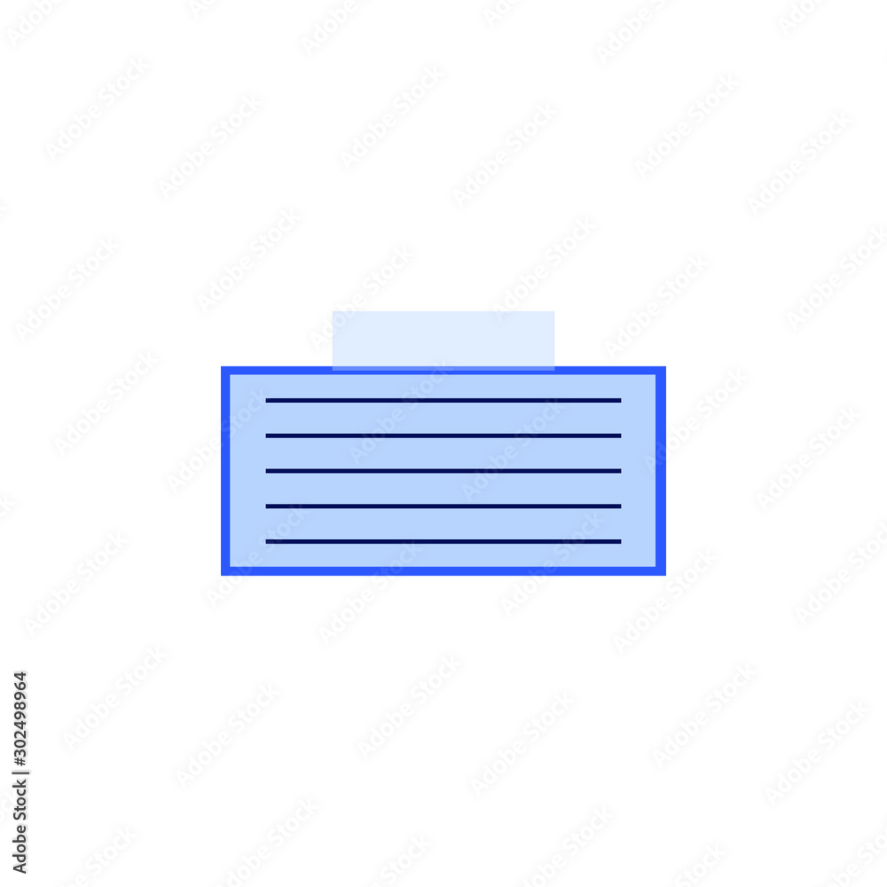 Book or note, design vector, symbol or icon.