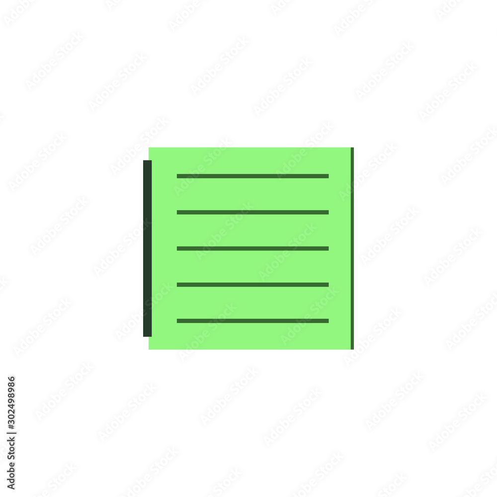 Book or note, design vector, symbol or icon. Book or note, design vector, symbol or icon.