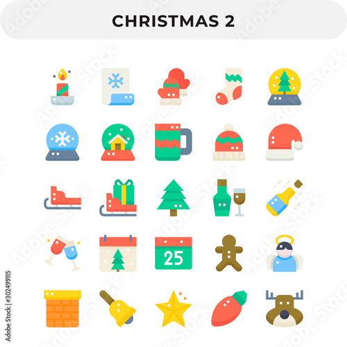 Flat Icons Pack for UI. Pixel perfect vector icon set for web design and website application.