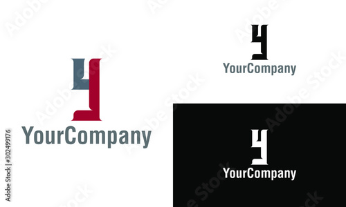 Corporate letter Y logo design template. Simple and clean flat design of letter Y logo vector template.