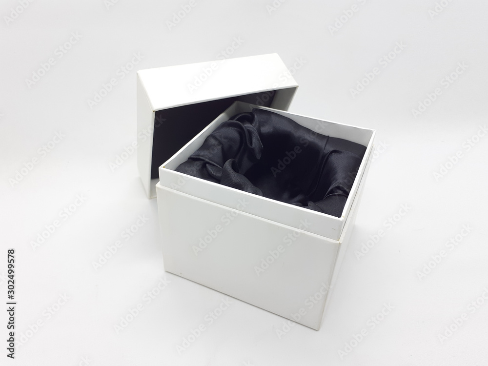 Empty Blank Clean and Elegant Expensive Designed Luxury Gift Box for Birthday Presents or Accessories in White Isolated Background