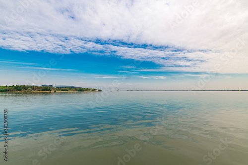 The scenery of the drip lake in Pudong New Area  Shanghai  China