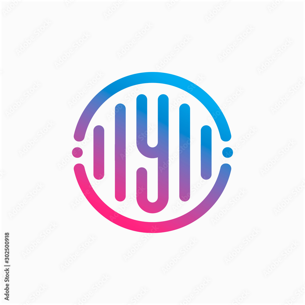 letter Y with pulse concept. sound waves sign, bass, DJ. Suitable for Creative Industry, Multimedia, entertainment, technology, digital, Industry Music, Studio, Shop, and any related business - vector letter Y with pulse concept. sound waves sign, bass, DJ. Suitable for Creative Industry, Multimedia, entertainment, technology, digital, Industry Music, Studio, Shop, and any related business - vector