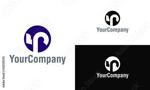 Corporate letter 5P logo design template. Simple and clean flat design of letter 5P logo vector template.
