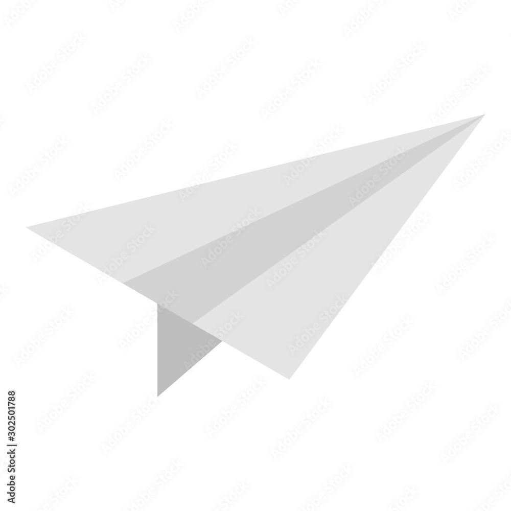 Paper plane icon. Isometric of paper plane vector icon for web design isolated on white background Paper plane icon. Isometric of paper plane vector icon for web design isolated on white background
