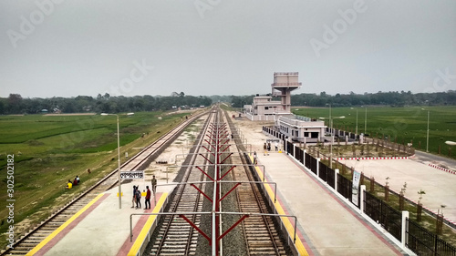 Railway station placed in Bangladesh
