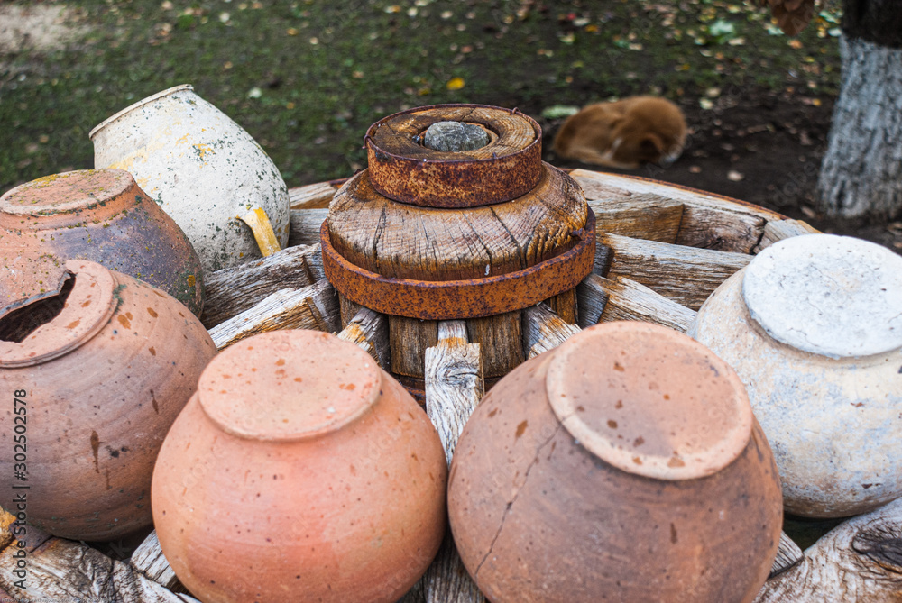 pots on the Cossack farmstead of the free don pots on the Cossack farmstead of the free don