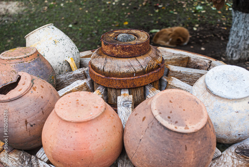 pots on the Cossack farmstead of the free don