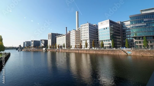 Residential buildings at Westhafen in Frankfurt, Germany photo