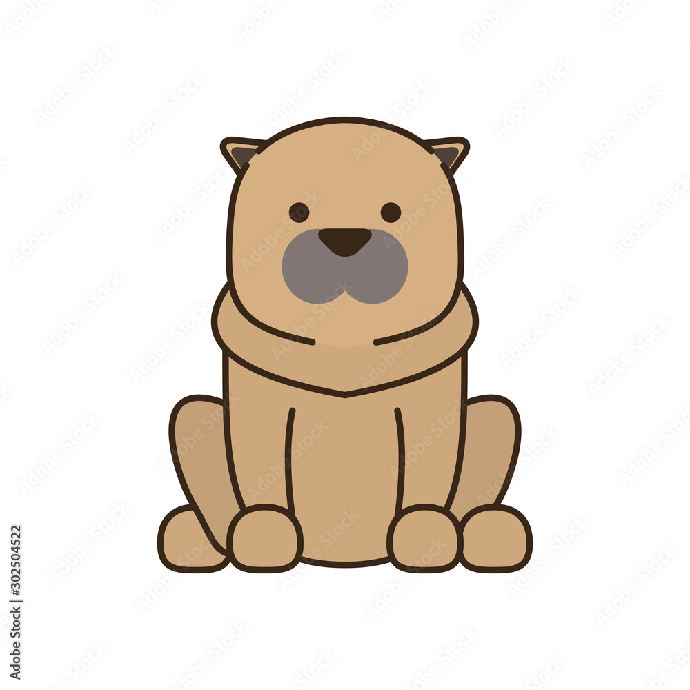 cute little dog fill style icon cute little dog fill style icon