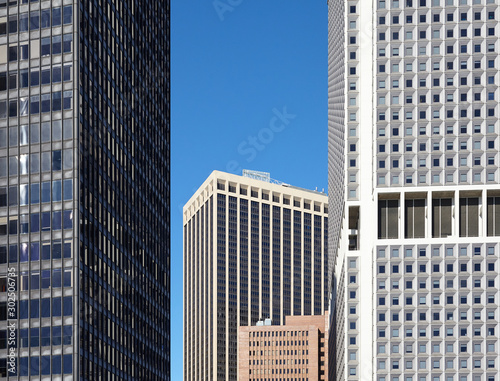 New York skyscrapers  architectural background.