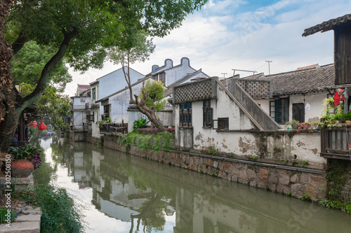 The scenery of the new field town in Pudong New Area, Shanghai, China