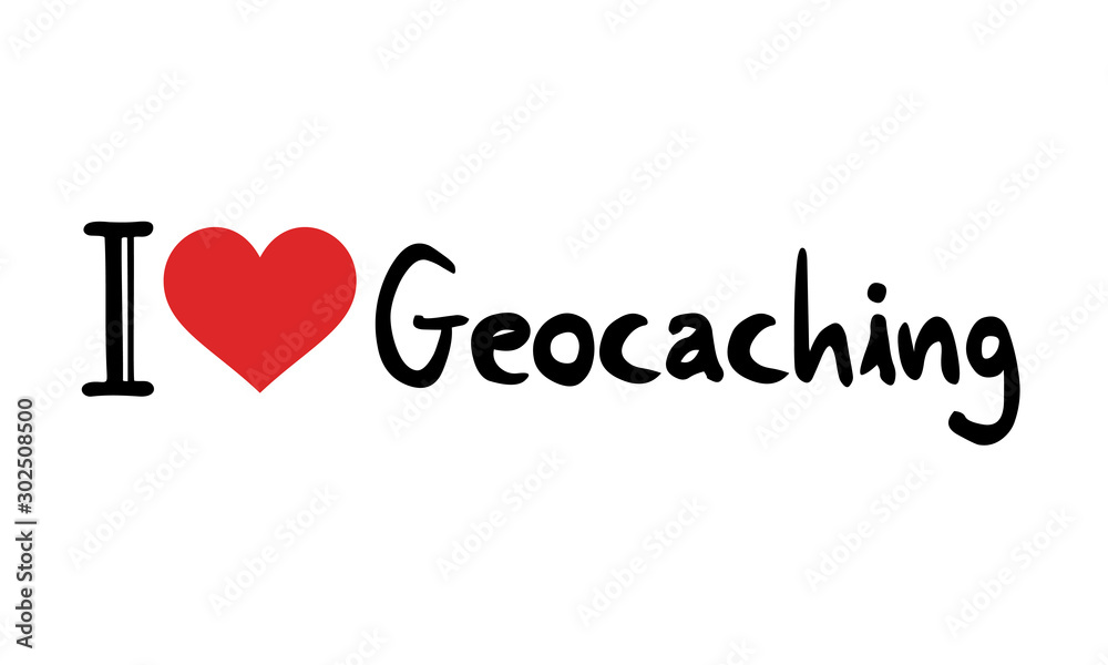 I love geocaching symbol